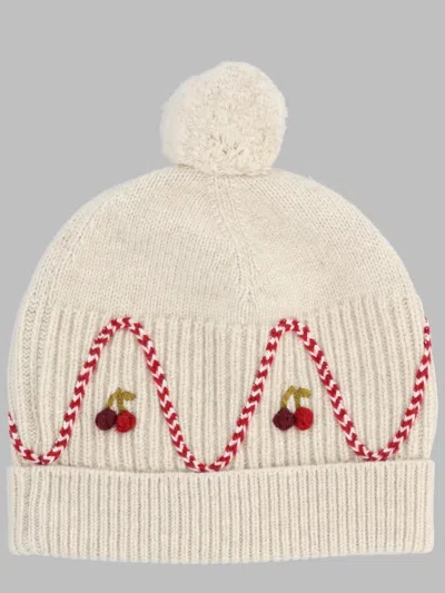 Bonpoint Girls' Patterned Beanie Hat In Multicolour