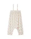 Bonpoint Girls' Sorbet Floral Overalls - Baby, Little Kid In Im Geraniu