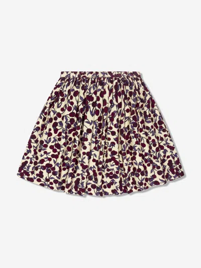 Bonpoint Kids' Girls Suzon Cotton Skirt In Multicoloured