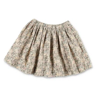 BONPOINT BONPOINT GIRLS SUZON FLORAL PRINT CORDUROY SKIRT
