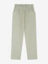 Bonpoint Girls Tiche Trousers In Green