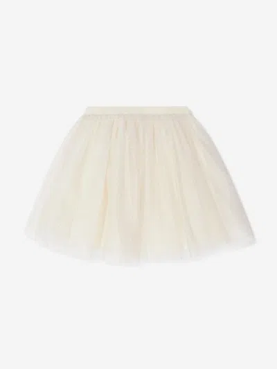 Bonpoint Kids' Girls Tulle Pois Skirt In Ivory