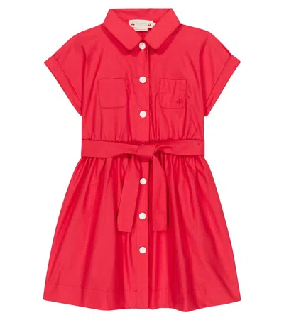 Bonpoint Kids' Cotton Dress In Red