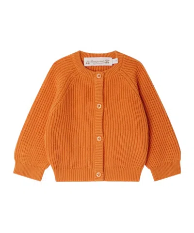 Bonpoint Giusto Cardigan In Orange