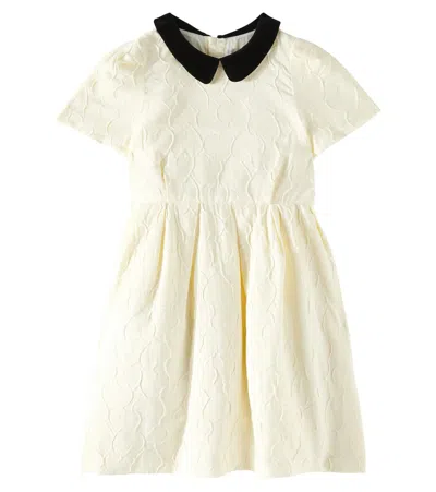 Bonpoint Kids' Godiva Jacquard Dress In White