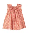 Bonpoint Goldina Ruffled Cotton Dress In Multicoloured