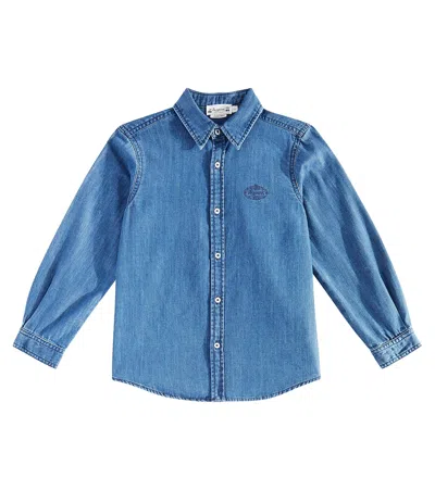 Bonpoint Kids' Golven Denim Shirt In Blue