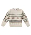 Bonpoint Grande Jacquard Wool Sweater In Multicoloured