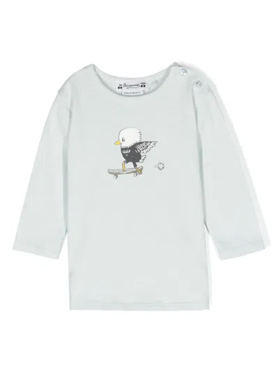 Bonpoint Babies' Graphic-print Cotton T-shirt In Blue