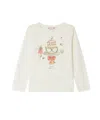 Bonpoint Graphic-print Long-sleeve T-shirt In Neutral