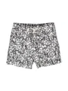 Bonpoint Hawaiian-print Swim Shorts In White