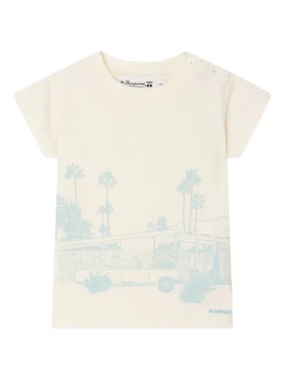 Bonpoint Babies' Graphic-print T-shirt In Neutral
