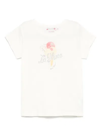 Bonpoint Kids' Graphic-print T-shirt In Neutrals