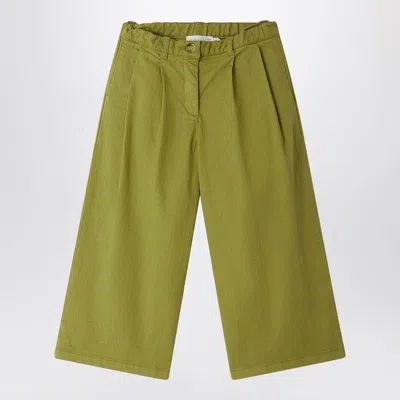 Bonpoint Green Ethna Trousers In Cotton In Brown