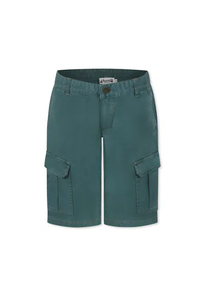 Bonpoint Kids' Green Shorts For Boy With Logo