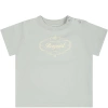 BONPOINT GREEN T-SHIRT FOR BABY KIDS WITH LOGO