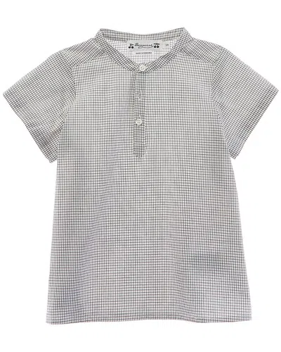 Bonpoint Kids'  Grid Top In White