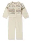 Bonpoint Grifin Geometric-pattern Set In Neutrals