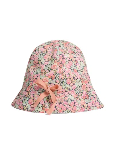 Bonpoint Babies' Grigri Floral-print Bucket Hat In Pink