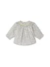 Bonpoint Griotte Smockee Blouse In Grey