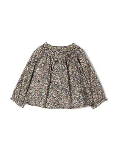 Bonpoint Griotte Smockee Blouse In Multi
