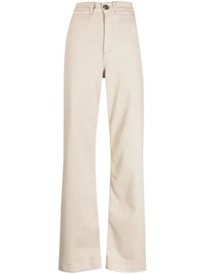 Bonpoint High-rise Wide-leg Jeans In White