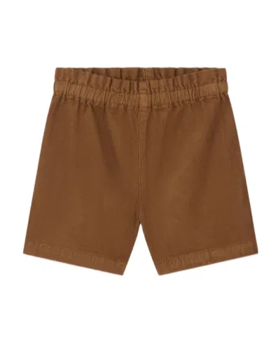 Bonpoint High-waisted Corduroy Shorts In Brown