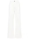 Bonpoint High-waisted Flared Jeans In White