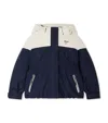Bonpoint Hooded Two-tone Parka In Blue