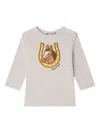 Bonpoint Horse-head Print T-shirt In Neutral