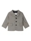 Bonpoint Houndstooth Three-button Jacket In Neutral