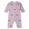 Bonpoint Infant Cherry Print Gwenda Wool Jumpsuit In Purple