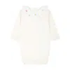 Bonpoint Infant June Bodysuit With Multicolored Floral Embroidery In White