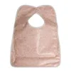 Bonpoint Infant Waxed Cotton Bib In Pink