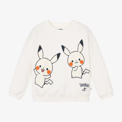 Bonpoint Babies' Ivory Pokémon Cotton Sweatshirt