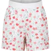 BONPOINT IVORY SPORTS SHORTS FOR GIRL WITH CHERRIES