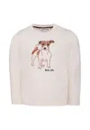 Bonpoint Dog-print Long-sleeve Sweatshirt In White