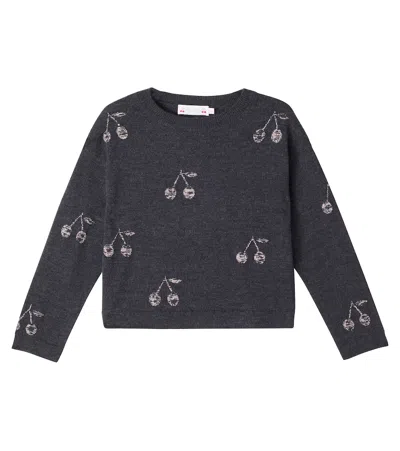 Bonpoint Kids' Jabaro Wool Sweater In Black