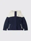 Bonpoint Hooded Two-tone Parka In Blue