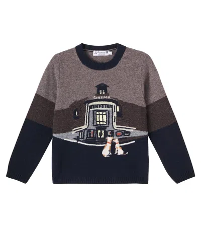 BONPOINT JACQUARD WOOL SWEATER