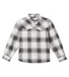 Bonpoint Jared Checked Cotton Shirt In Gray