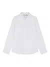 Bonpoint Jared Pocket-button Shirt In White