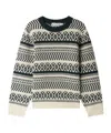 Bonpoint Jasiel Fair Isle-pattern Wool Sweater In Black