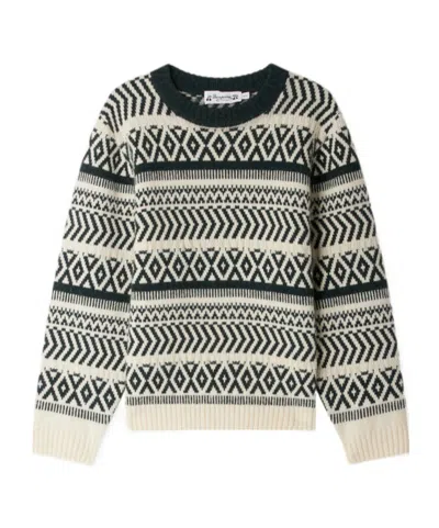 BONPOINT JASIEL JACQUARD WOOL CREWNECK SWEATER
