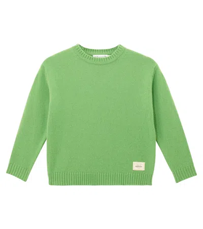 Bonpoint Kids' Jason Wool Sweater In Green