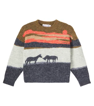 Bonpoint Kids' Javier Jacquard Sweater In Multi