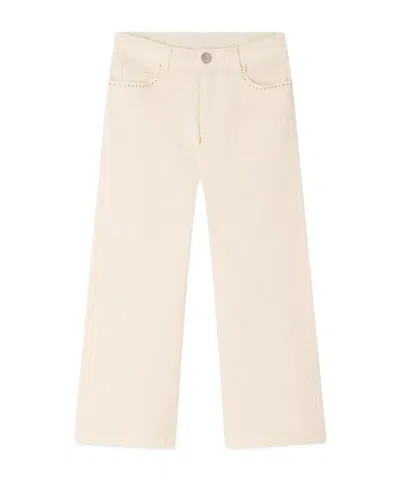 Bonpoint Jayjay Crystal-embellished Jeans In Neutral