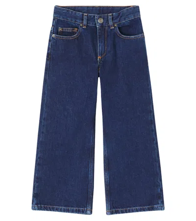 Bonpoint Kids' Jayjay Flared Jeans In Burgundy