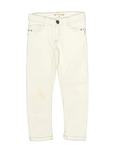 Pre-owned Bonpoint Kids' Jeans In Ivory