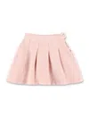 Bonpoint Jedda Girls Pleated Skirt In Organic Cotton In Pink